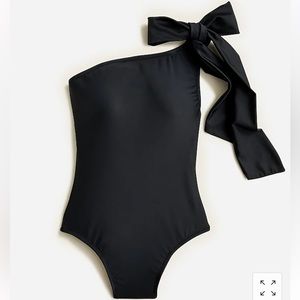 J Crew black bow one should one piece swimsuit